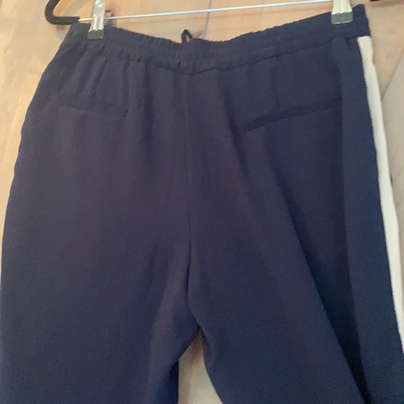ZARA BASIC COLLECTION XS draw string  navy/cream - Picture 9 of 10